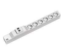 Bachmann - Rallonge (rack montable) - 6 connecteurs de sortie - 1U - 48,3 cm (19") - Allemagne (333.411)
