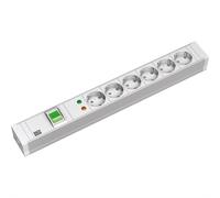 Bachmann - Rallonge (rack - montable) - CA 230 V - 6 prises de sortie - 1U - 48,3 cm (19") - 2,0m - Allemagne (333.605)