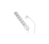 Bachmann SMART - Coupe-circuit - 3680 Watt - connecteurs de sortie : 6 - 5 m cordon - Allemagne - blanc