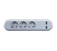 Bachmann SMART - Verlängerungsschnur - Wechselstrom 230 V - Ausgangsanschlüsse: 3 - weiß (381.801)