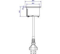 Bachmann Steckdose PIX 1xCH T13 2, 0m 926.305 (926.305)