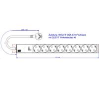 Bachmann Steckdosenleiste 19Z 1HE 8xCEE7/3 800.3936 (800.3936)