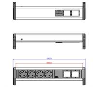 Bachmann Steckdosenleiste DESK 4xCEE 902.032 (902.032)