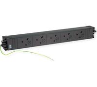 BACHMANN STEP BASE 5xUK 45° GST18 avec mise à la terre, noir