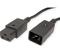 Bachmann - Stromkabel - IEC 320 EN 60320 C19 - 3,0m - geformt - Schwarz (352.175)