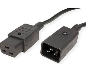 Bachmann - Stromkabel - IEC 320 EN 60320 C19 - 3,0m - geformt - Schwarz (352.175)