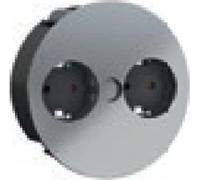 Bachmann TWIST Verlängerungskabel 2 m 2 AC-Ausgänge Indoor Chrom (931.016)