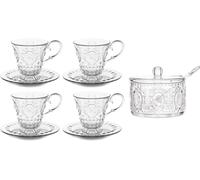 Baci Milano Lot de 4 tasses à café + sucrier et cuillère à café Baroque & Rock Anniversary