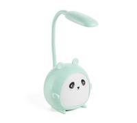 Back2Fun - Lampe LED Rechargeable, Veilleuse Pour Enfants Avec Col Flexible et Trois Modes d’Éclairage, Design Enfant Panda Avec 4 Heures d’Autonomie, Couleur Menthe