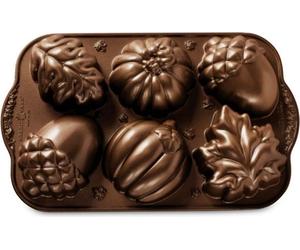 Backform "Autumn Treats Pan" - Nordic Ware | Fall Harvest Bronze