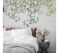 壁涂鸥 BackgroundTurnOver 40cm Ivy Leaf Vine Vintage Pochoir Réutilisable Modèle de stencil pour décoration peinture des murs et meubles