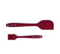 Backhaus Set de Spatule et Pinceau Pâtissier en Silicone Premium - Ustensiles Anti-Adhérents et Résistants à la Chaleur pour Tout Type de Revêtements - Rouge