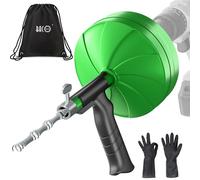 BACOENG Furet Déboucheur Canalisation avec Tige Flexible de 10 m-Furet Plomberie Parfait pour Déboucher tous les Types de Canalisations, Retirer les Bouchons, Cheveux, et Autres Saletés, Vert
