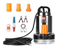 BACOENG Pompe à Eau DC 12V Pompe Immergée Solaire avec 3 Connecteurs pour Piscine Étang Arrosage