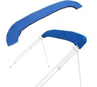 BaCover Housse de Rechange pour Toit Bimini, 600D Tissu Oxford Imperméable Bache de Rangement pour Toit Bimini Auvent Pliable de Bateau à 3-4 arceaux,Bleu,4BOW 79"~90" W