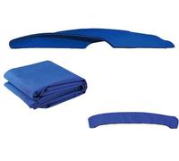 BaCover Housse de Remplacement pour Toit Bimini 3BOW, Toile 600D Durable de Qualité Marine, Pare-Soleil pour Bateau, Toile de Remplacement Uniquement, sans Cadre,Bleu,3BOW 91"~96" W