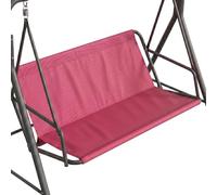 BaCover Toile de Rechange pour Siège de Balancelle 2/3 Places, Housse 600D Oxford Imperméable, Remplacement Assise Balançoire de Jardin, Haute Qualité et Anti-UV,Rouge,85x(48+48) cm