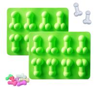 Bacs à Glaçons,Moule Glacon 2 Pièces, Bac a Moule, Silicone Rigolo, Forme de Nouveauté, Faites vos Propres pour Whisky, Fête, Anniversaire