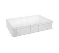 HENDI Boîte de fermentation pour pizza et pain, 24L, bac à pâtons, boules de pâte, sans couvercle, sans BPA, caisse de transport, empilable, boite alimentaire, 600x400x(H) 130mm, HDPE