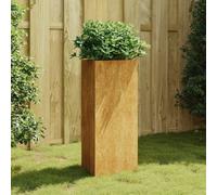 Bacs à plantes en acier Corten, dimensions 40 x 34,5 x 75 cm