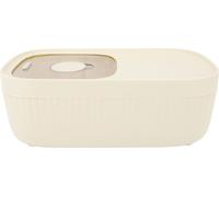 Bacs à riz avec gobelet gradué en plastique transparent scellé Récipient de stockage de riz pour farine de riz blanc S 5kg 13cm