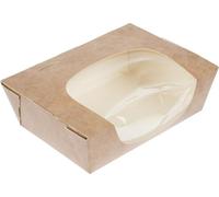 Bacs à salade compostables Colpac Zest avec fenêtre de visualisation 825 ml