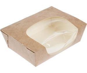 Bacs à salade compostables Colpac Zest avec fenêtre de visualisation 825 ml