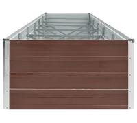 Bacs de jardin surélevés – Idéaux pour jardiner confortablement – Acier galvanisé – 480 x 80 x 45 cm – Marron