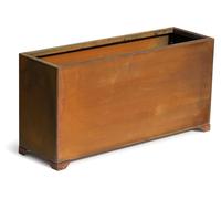 Bacs de plantation en acier Corten, dimensions 81,5 x 25 x 40 cm