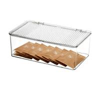 Bacs De Rangement - Boîte De Rangement Transparente | Conteneur De Bureau Polyvalent | pour Salle De Bain, Cuisine, Maison, Bureau, Dortoir, Maquillage, Bijoux, Papeterie, Paquets De Collations, Dos