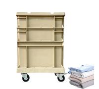 Bacs De Rangement Empilables À Roulettes Grands Conteneurs Empatables à | Bacs Organisateurs Avec Couvercles Et Roues Pour Garage Sous-Sol Bureau Déménagement Emballage Outils