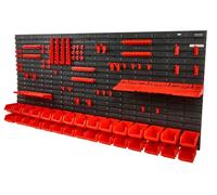 Bacs de rangement muraux, organiseur de pièces à 30 bacs, outil d'atelier en plastique pour garage avec panneaux muraux/porte-outils/crochets, organiseur d'outils pour écrous, boulons, vis, clous, per