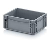 Bacs Euro 30 x 20 x 12 Eurobox caisse en plastique 30x20x12 conteneur de stockage gris empilable
