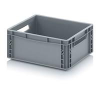 Bacs Euro 40 x 30 x 17 Eurobox caisse en plastique 40x30x17 conteneur de stockage gris empilable