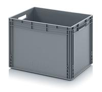 Bacs Euro 60 x 40 x 42 Eurobox caisse en plastique 60x40x42 conteneur de stockage gris empilable