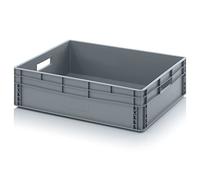 Bacs Euro 80 x 60 x 22 caisse en plastique 80x60x22 conteneur de stockage gris empilable eurobox box
