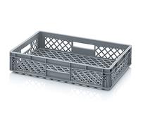 Bacs Euro ajouré 60 x 40 x 12 Eurobox caisse en plastique 60x40x12 conteneur de stockage gris empilable