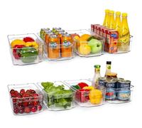 Bacs organisateur réfrigérateur plastique transparent congélateur cuisine garde-manger sans BPA