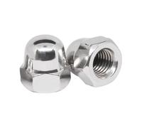 BACSHBY 5 Pièces Écrous Borgnes M14, Acier Inoxydable A2 V2A DIN 1587, Hexagonaux Forme Bombée Cache Écrous pour Boulons, Vis, Tiges Filetées