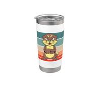 Bad Otter dessin animé humour animal colérique charmant Gobelet isotherme en acier inoxydable double paroi