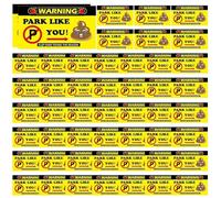 Bad Parking Stickers - 50x Funny You Parked Like An Idiot Cards | Fake Parking Ticket Notice Business Cards With Multiple Cause Checkbox, Prank Car Accessories Gift Stuff For Careless Drivers