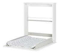 Badabulle Table à langer murale Plouf avec matelas à langer inclus - Pliable et compacte