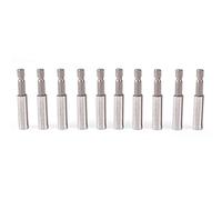 Badafaci 10 Pièces Porte-embouts de Tournevis 1/4 Support D'extension de Foret Hexagonal pour Outils électriques avec Poignée Sécurisée Anti-surface Phosphatée pour Perceuses