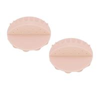 Badafaci Attrape-Cheveux en Silicone, Collecteur de Cheveux Mural, Paquet de 2 Protecteurs de Vidange par Aspiration, Conception Facile à Retirer pour Les Murs de la Salle de Bain de Douche, Noir et