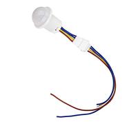 Badafaci Capteur de Mouvement Infrarouge Interrupteur de Commande Capteur de Corps LED Automatique 85 à 265 V 1 à 40 W Détection 4 à 10 M Délai de 40 S pour les Utilisateurs de Placard de Garage