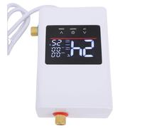 Badafaci Chauffe-eau électrique sans Réservoir, instantané avec écran Tactile Numérique LCD, Entrée et Sortie en Laiton, pour Cuisine Salle de Bain Appartement (Prise UE 220V 4000W)