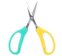 Badafaci Cisailles à Raisins à Lame Courbée, 16 Cm | Lame en acier inoxydable, poignée à coussin de choc, poignée ergonomique en PVC, pour la des branches de jardin de bonsaï