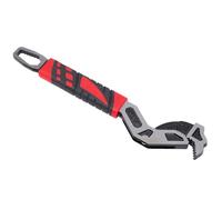 Badafaci Clé à Pipe Auto-ajustable, 8 Pouces Acier Verrouillage | Acier No. 45, Outil de Plomberie à une Main en Hauteur, Surfaces Huileuses ou Humides, Fixations Rondes ou Carrées, Tailles