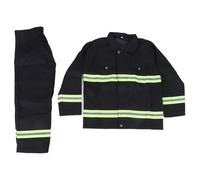 Badafaci Combinaison de sécurité Ignifuge avec Coton Ignifuge et Nylon ABS, Haute visibilité ANSI Classe 3 pour la sécurité au Travail des Hommes (XL)