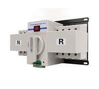 Badafaci Commutateur de Transfert Automatique Double Alimentation 4P PC Commutateur 63 A 400 V AC Contrôle Manuel et Automatique 50 Hz pour la Sélection de l'Alimentation sur Rail DIN dans les